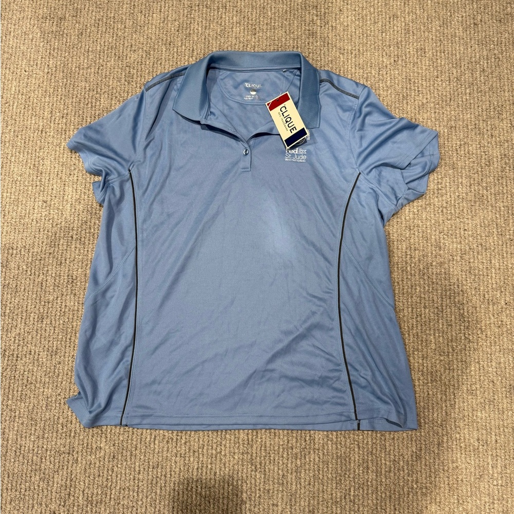 Blue Polo Shirt by Clique
